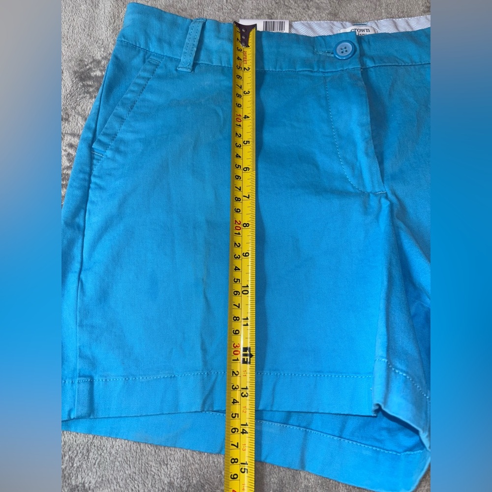 Crown & Ivy Vibrant Blue Women's Bermudas - Picture 6 of 9